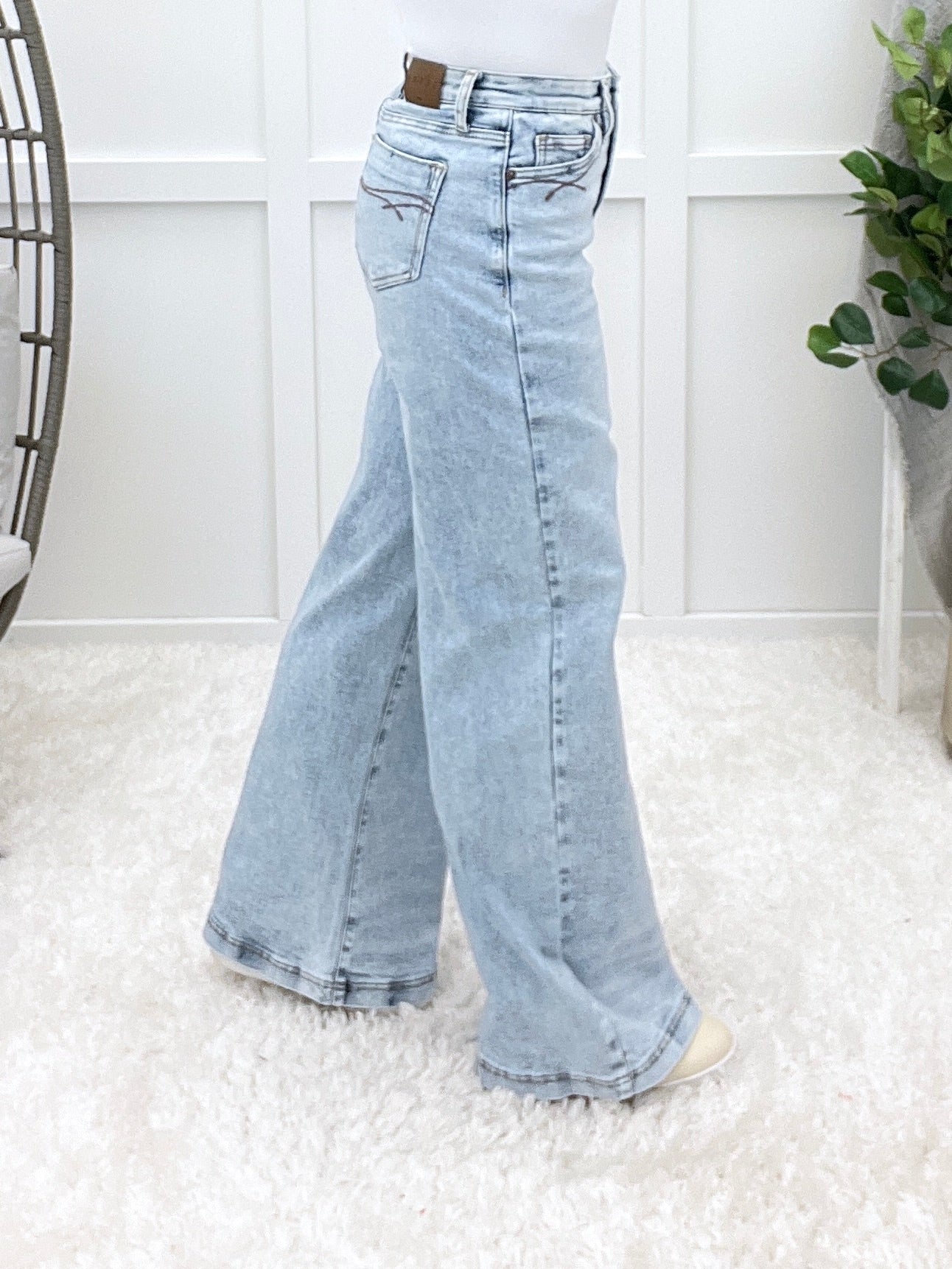 The Julia From Saige High Rise Wide Leg Jeans
