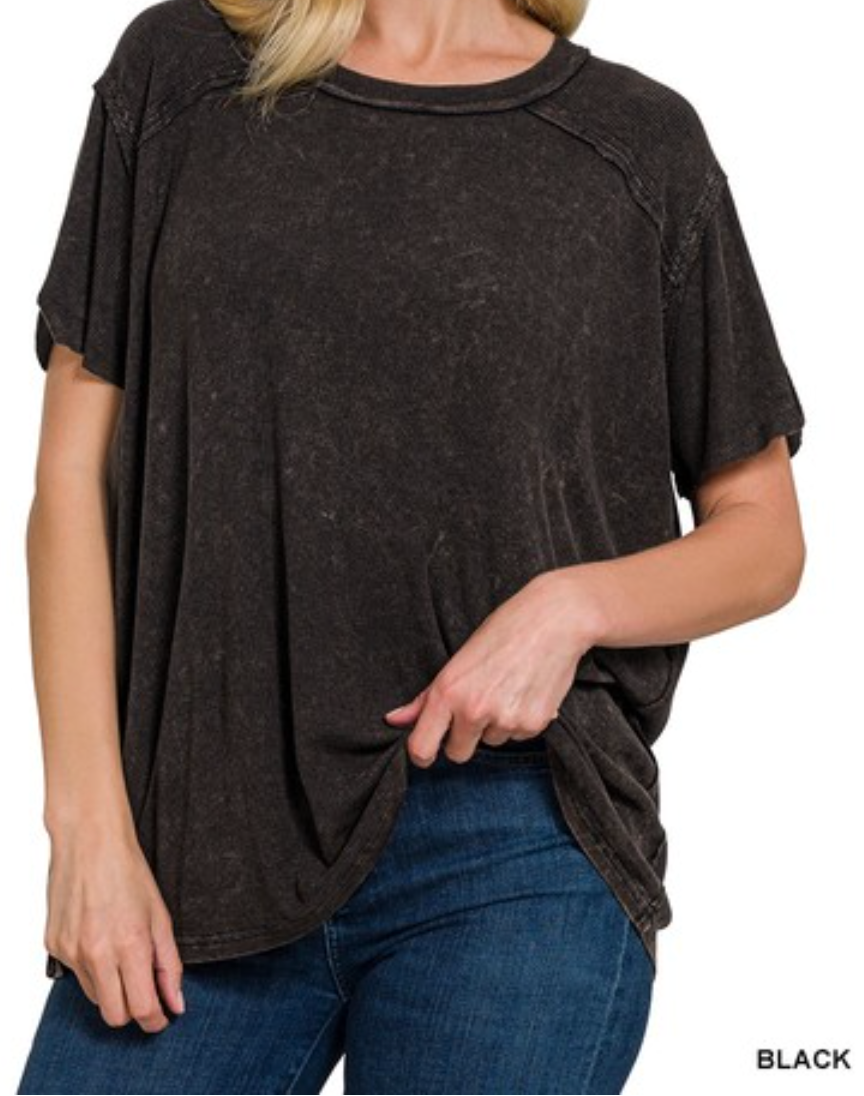 Shine So Bright Ribbed Top