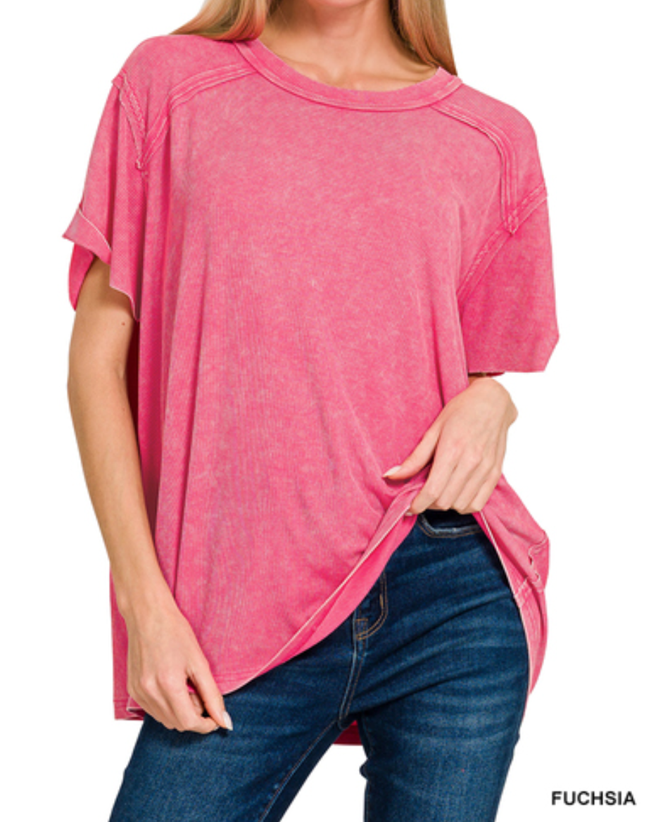 Shine So Bright Ribbed Top