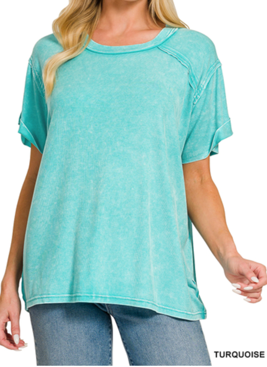 Shine So Bright Ribbed Top