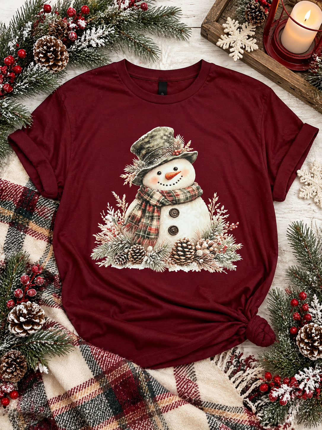 Rustic Country Snowman Graphic Collection