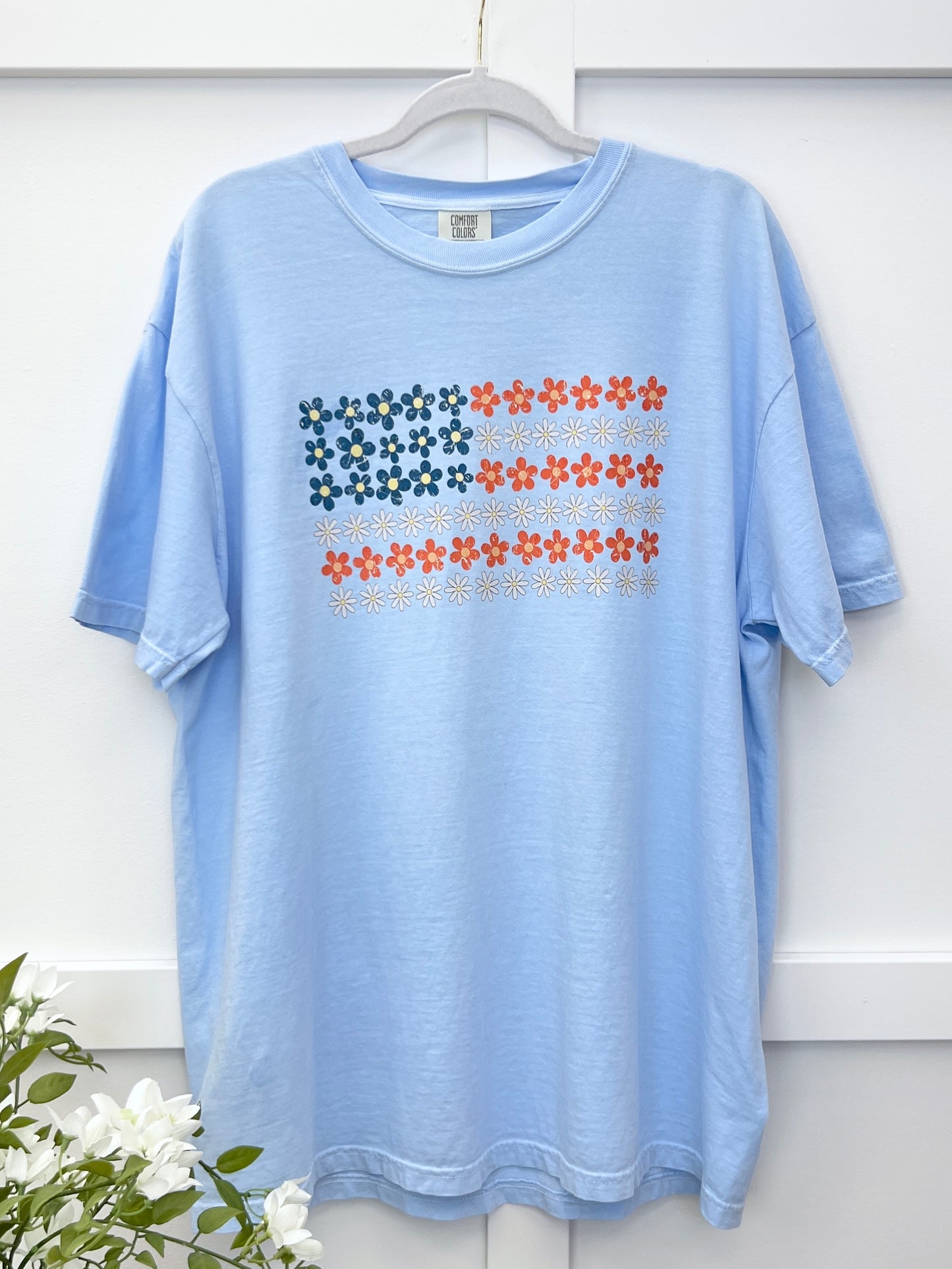 Floral Flag Graphic Tee