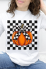 White Checker Bow & Pumpkin Graphic Collection