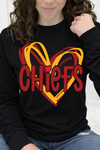 Black Long Sleeve Tultex Tee