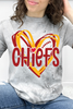 Red & Gold Game Day Heart Graphic Collection