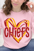 Red & Gold Game Day Heart Graphic Collection