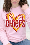 Pink Long Sleeve Gildan Tee
