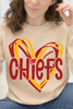 Red & Gold Game Day Heart Graphic Collection