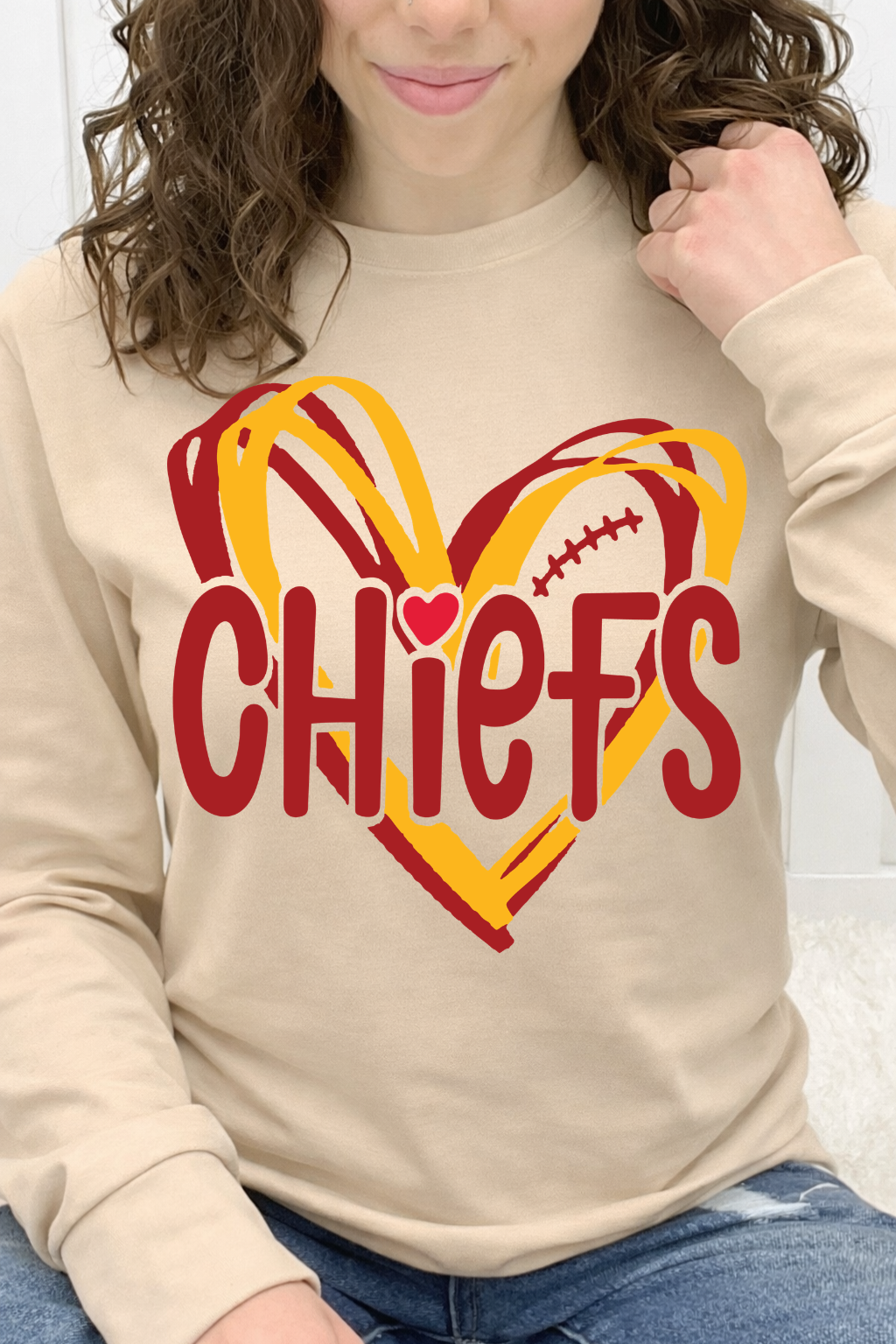 Red & Gold Game Day Heart Graphic Collection