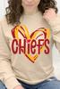Red & Gold Game Day Heart Graphic Collection