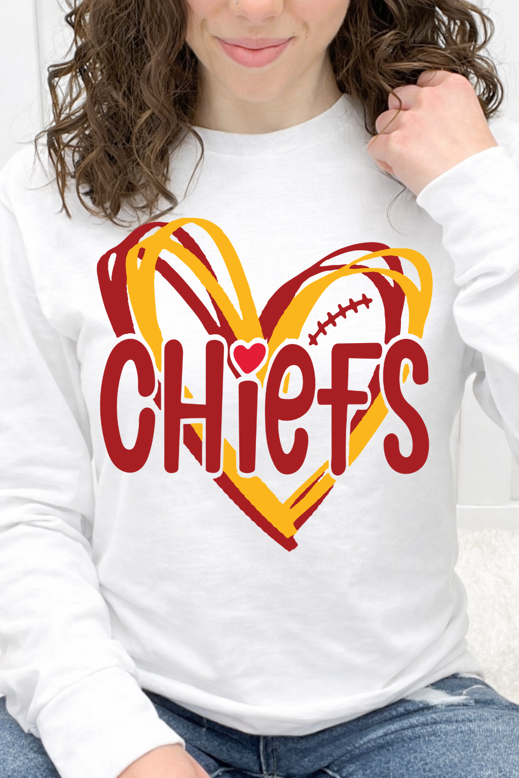 Red & Gold Game Day Heart Graphic Collection
