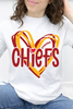 Red & Gold Game Day Heart Graphic Collection