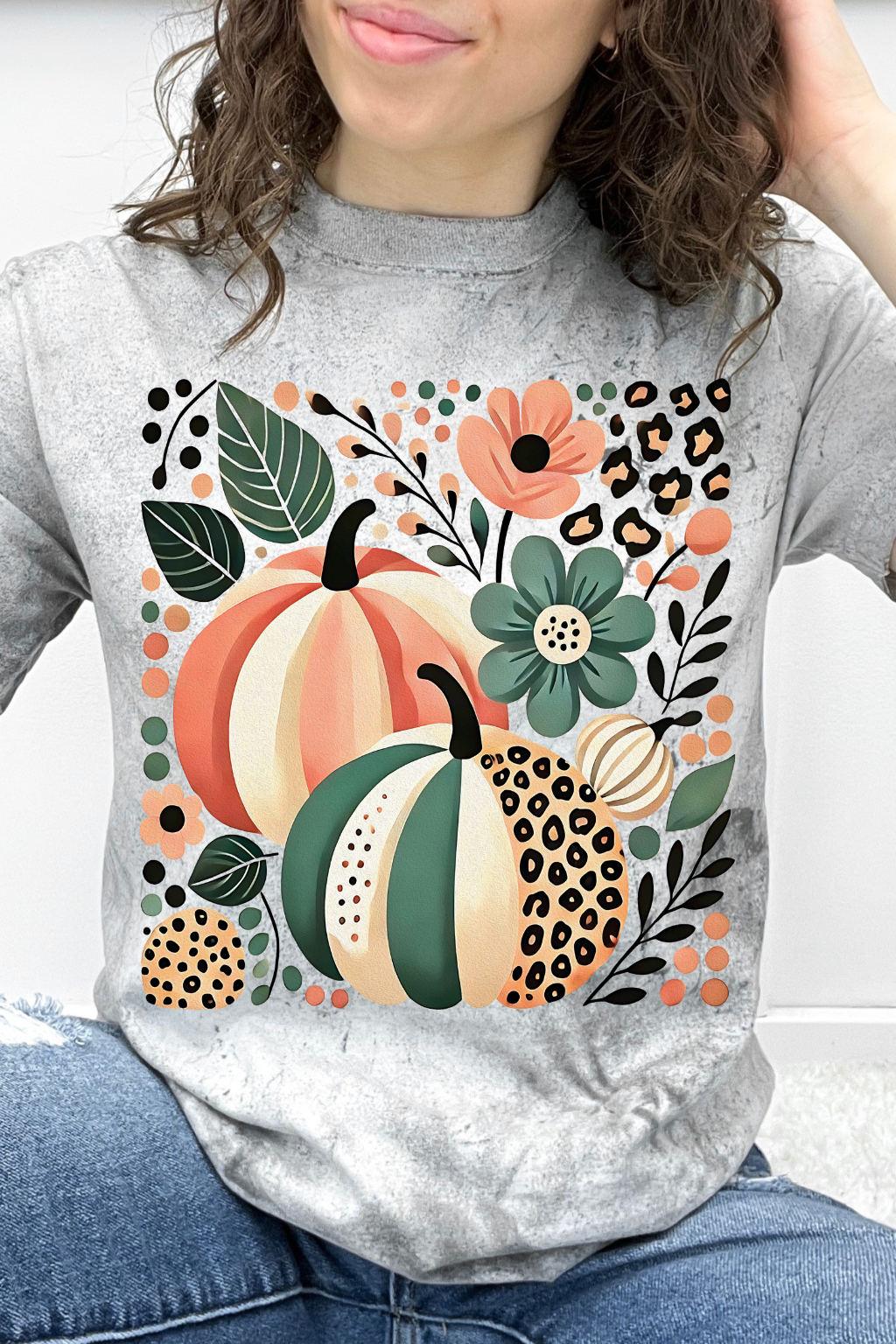 Leopard & Stripe Pumpkin Pair Graphic Collection
