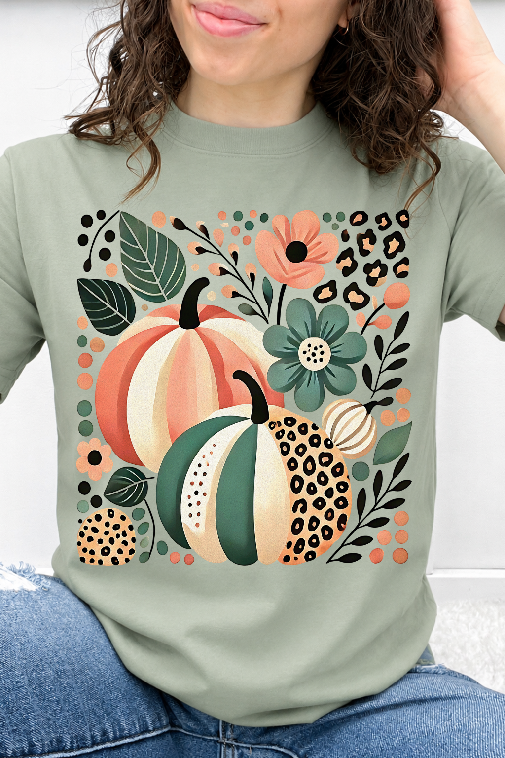 Leopard & Stripe Pumpkin Pair Graphic Collection
