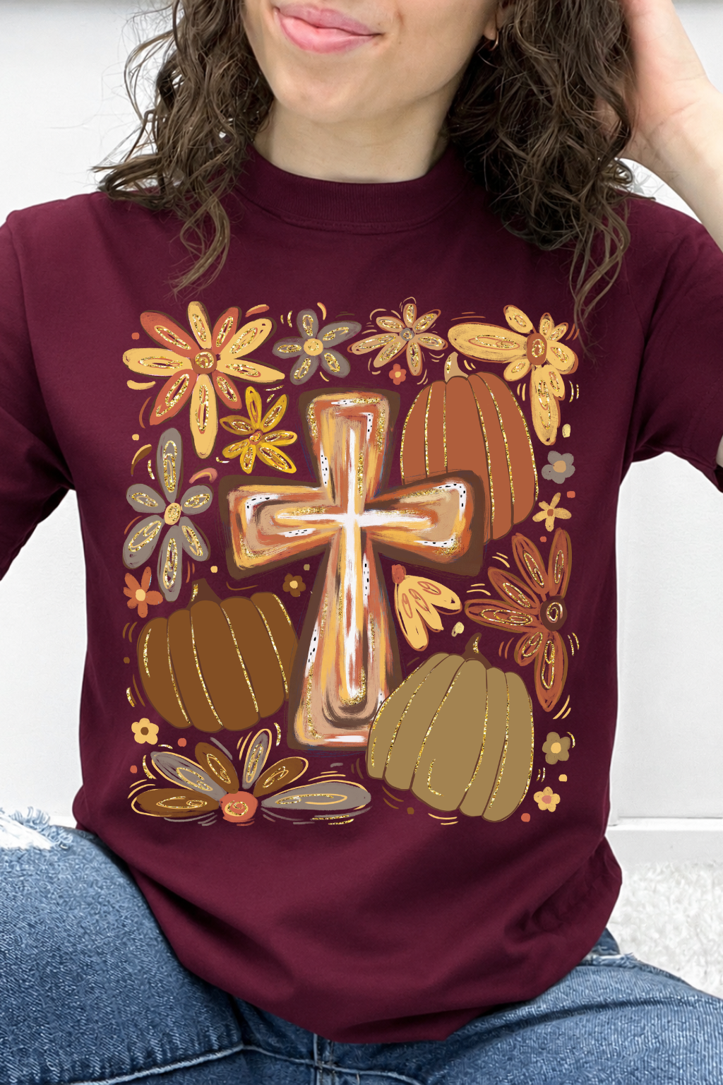 Harvest Cross & Pumpkins Graphic Collection