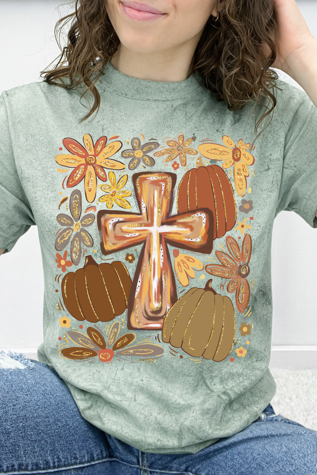 Harvest Cross & Pumpkins Graphic Collection