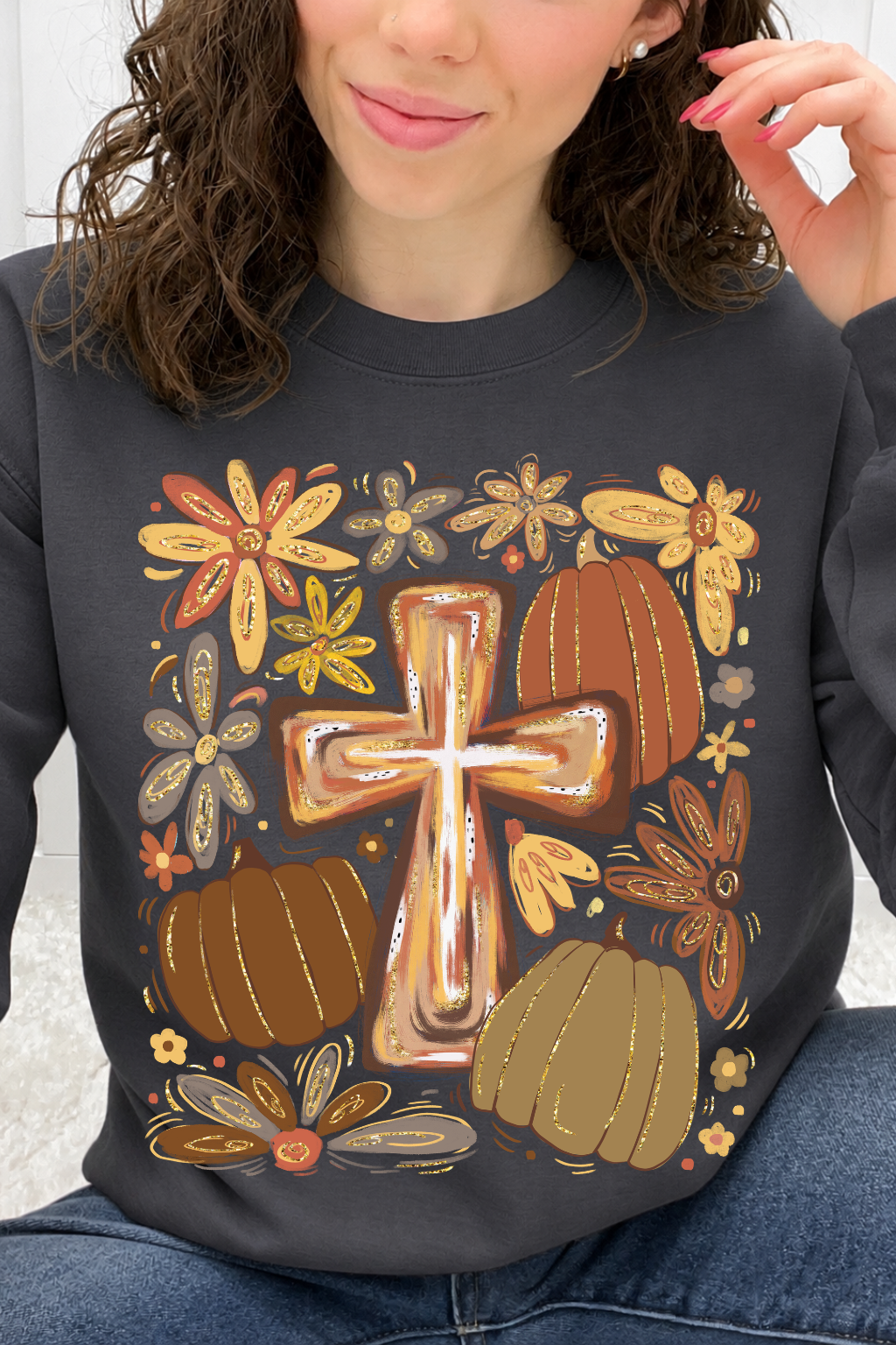 Harvest Cross & Pumpkins Graphic Collection