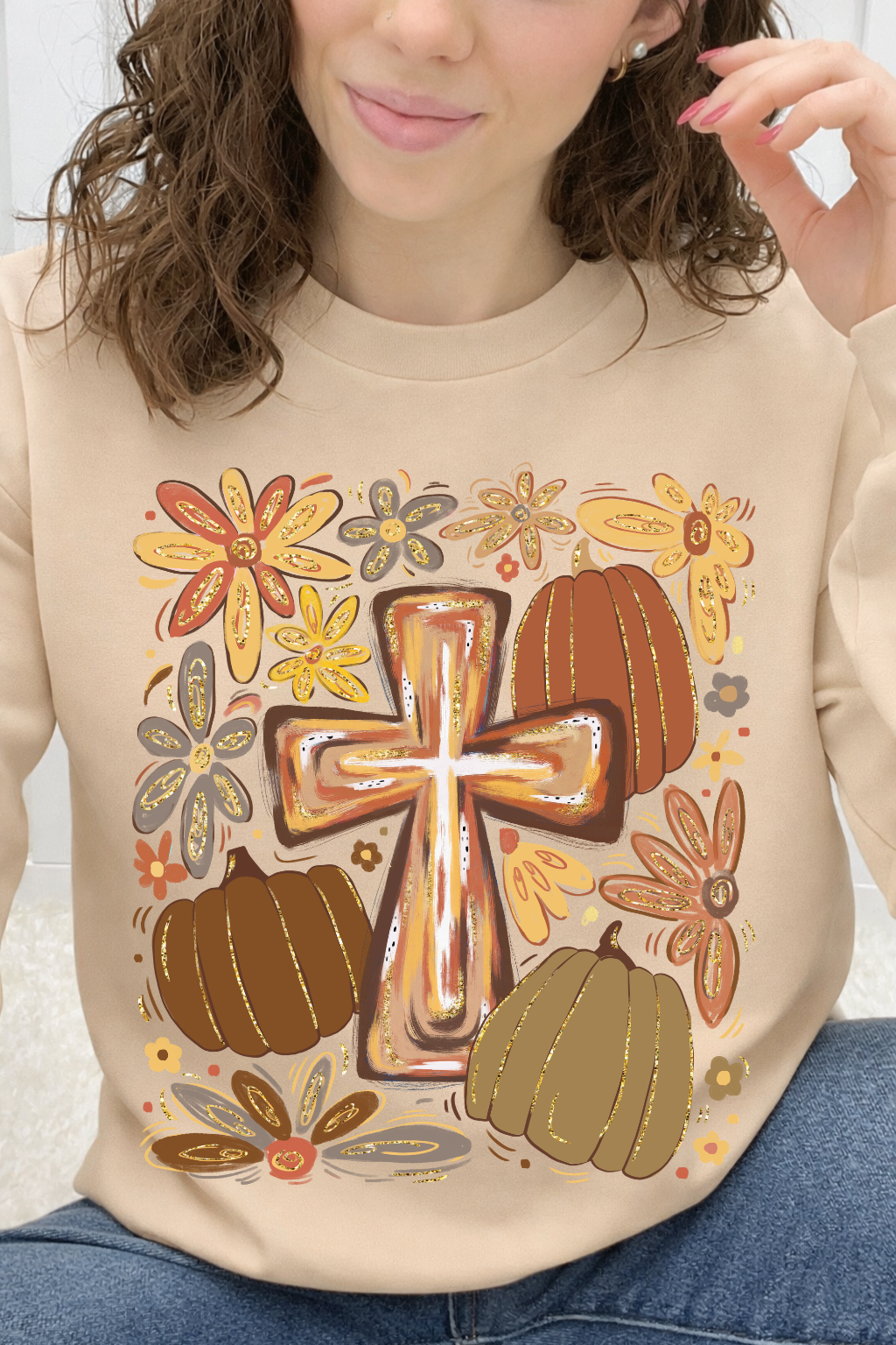 Harvest Cross & Pumpkins Graphic Collection