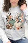 Heather Grey Long Sleeve Gildan Tee