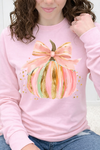 Pink Long Sleeve Gildan Tee