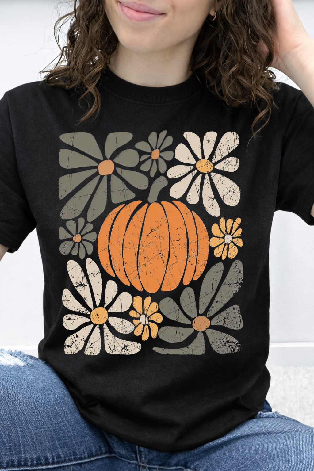 Distressed Pumpkin Bloom Graphic Collection