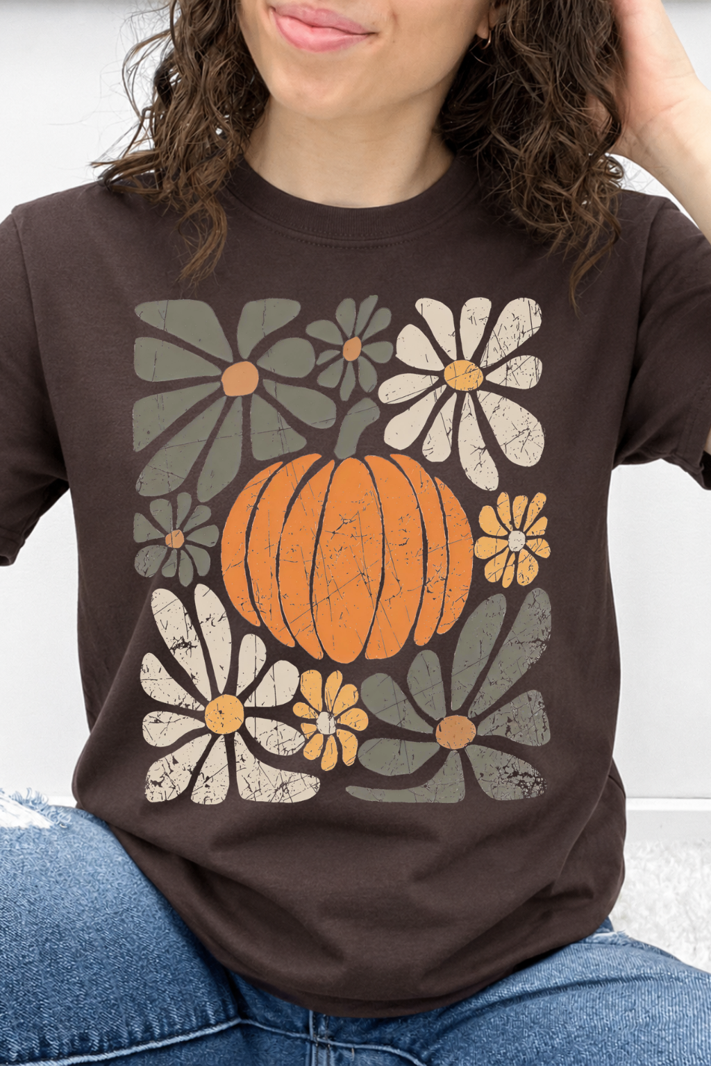 Distressed Pumpkin Bloom Graphic Collection