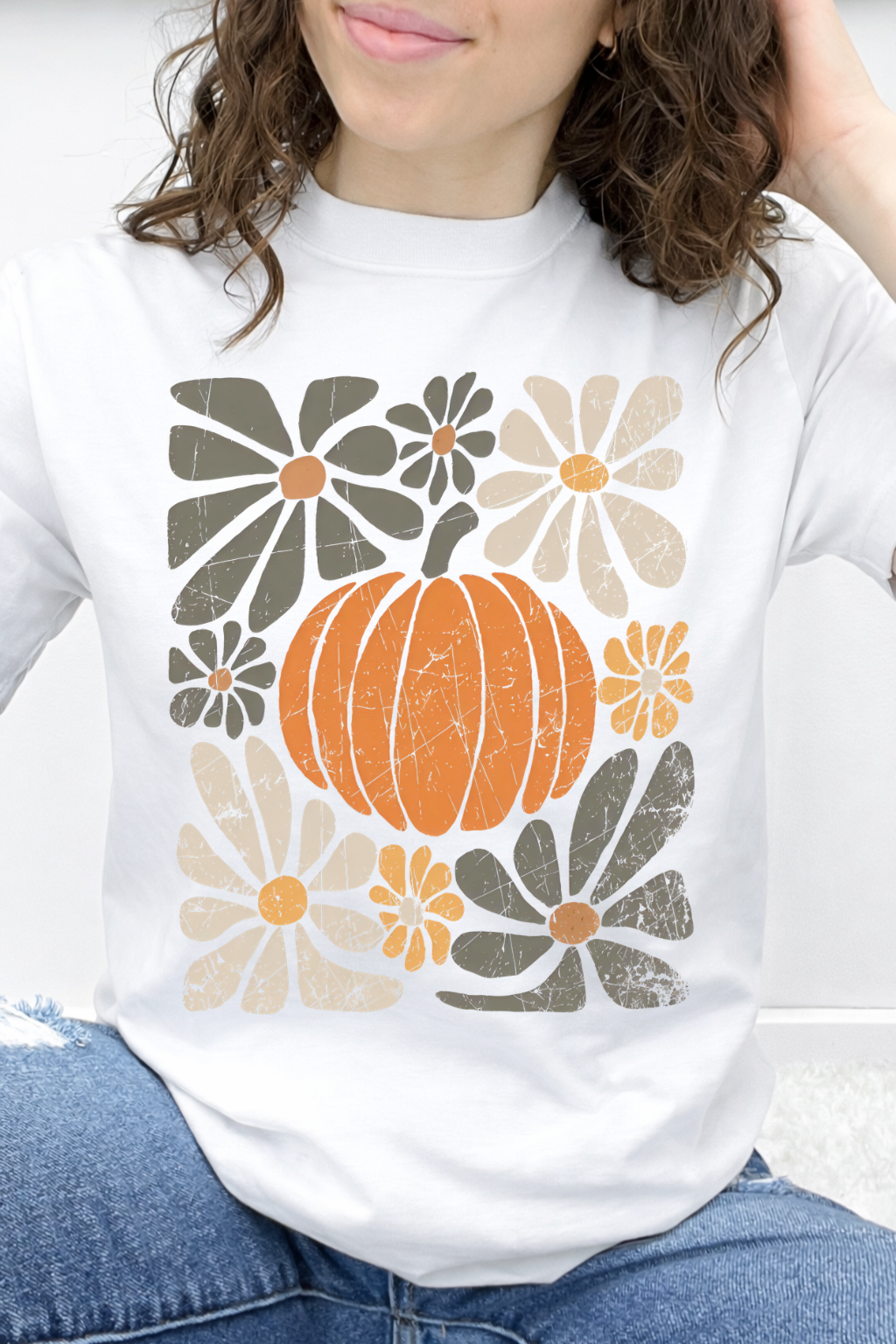 Distressed Pumpkin Bloom Graphic Collection