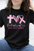 Faith Love Cure "Breast Cancer Awareness" Graphic Tee