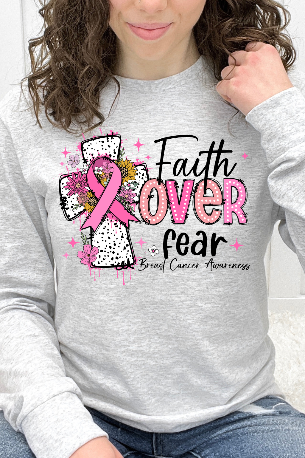 Faith Over Fear "Breast Cancer Awareness" Graphic Collection