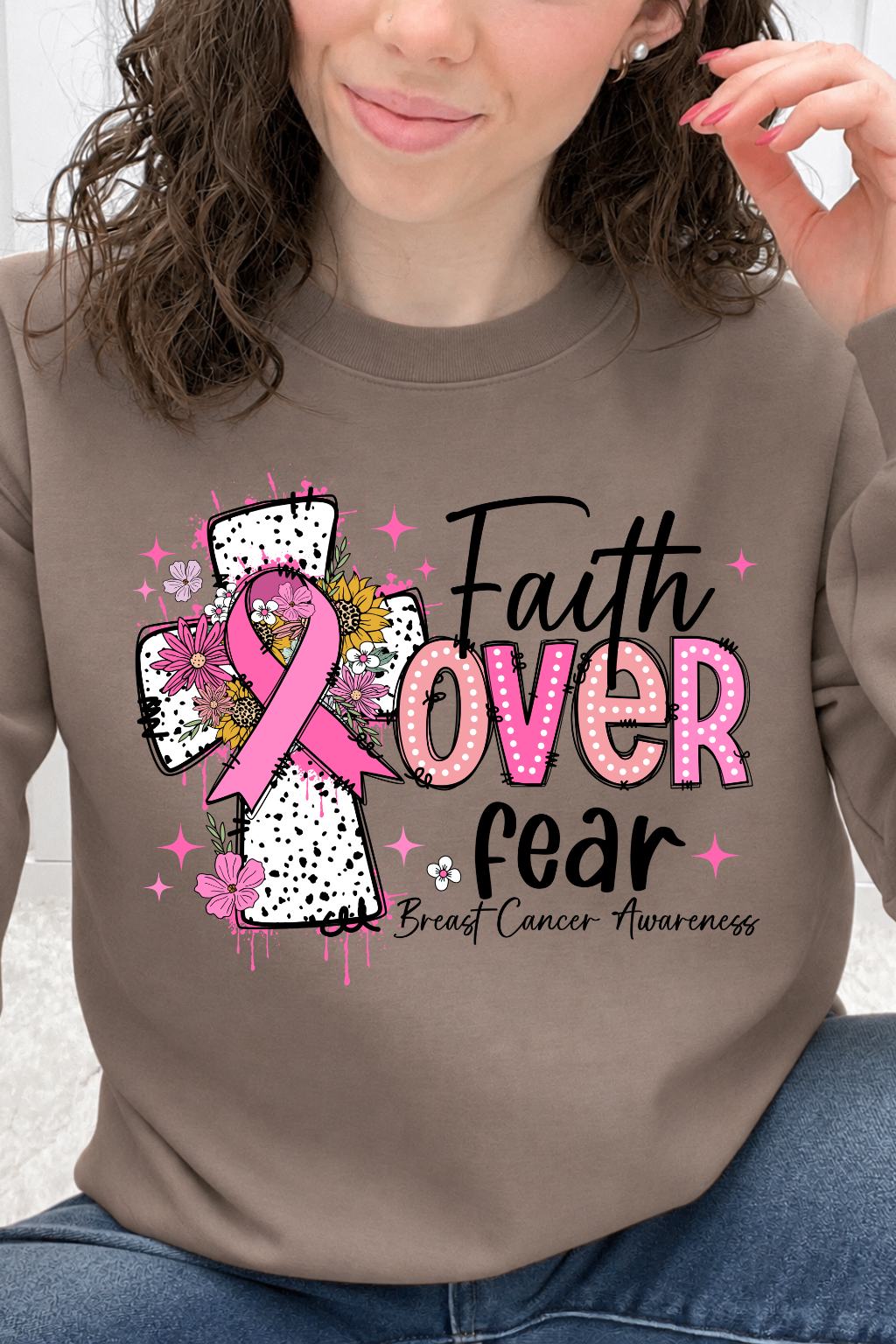 Faith Over Fear "Breast Cancer Awareness" Graphic Collection