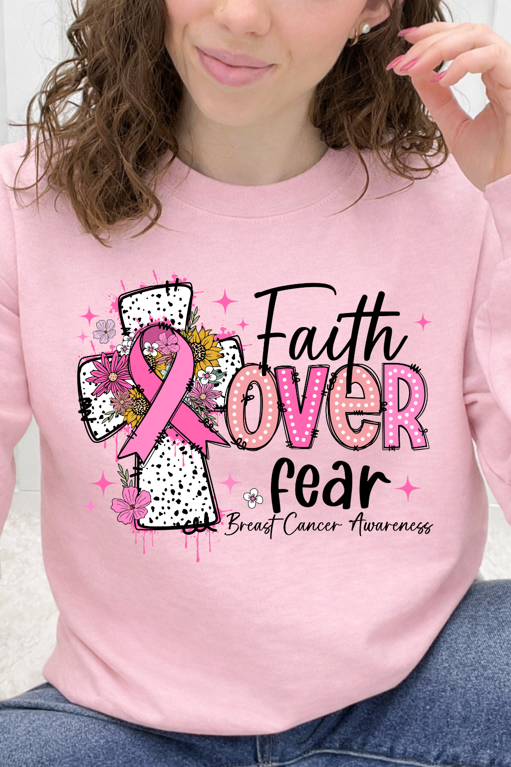 Faith Over Fear "Breast Cancer Awareness" Graphic Collection