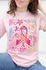 Painted Pink Ribbon & Daisies Graphic Collection