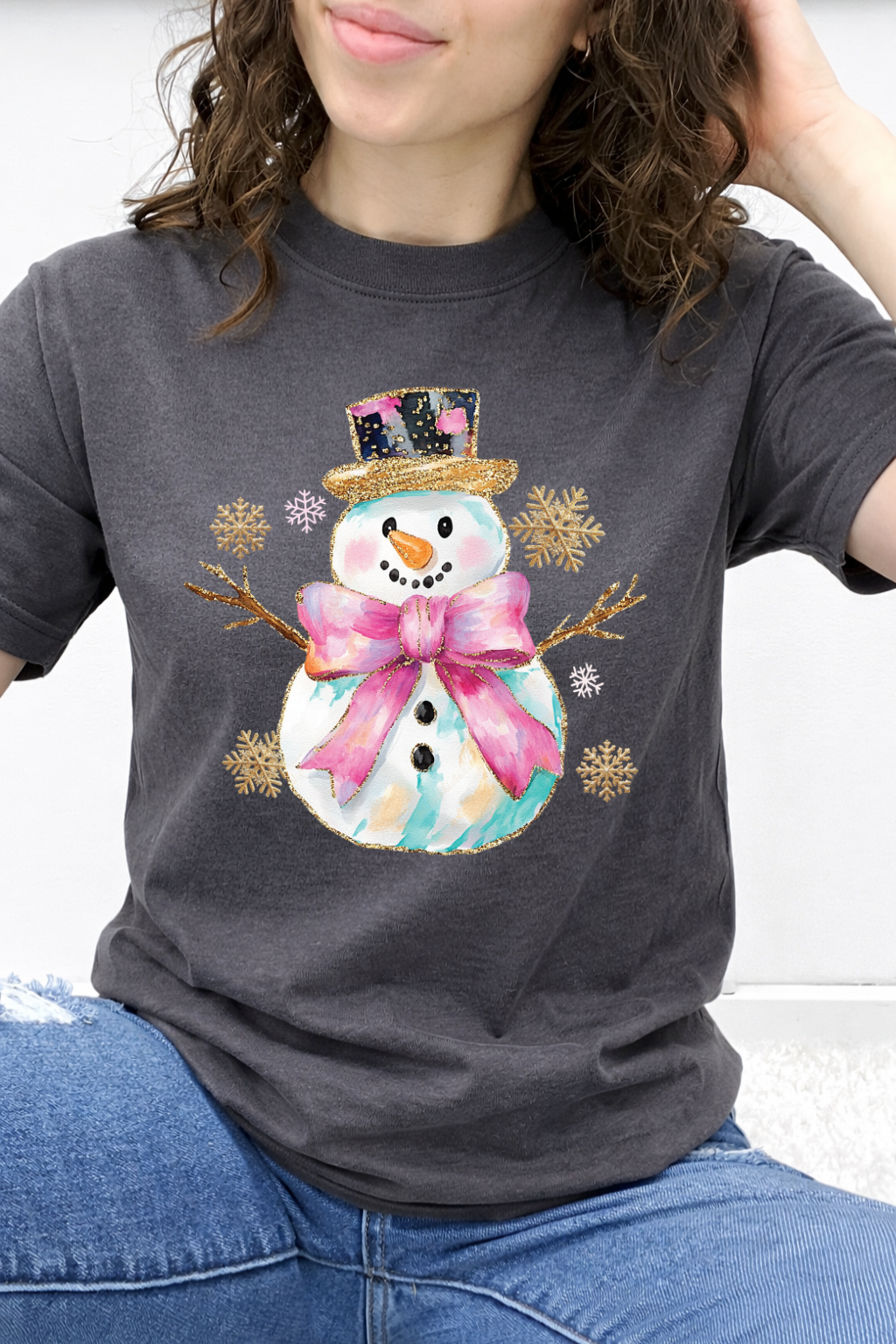 Pretty in Pink Snowman Graphic Collection