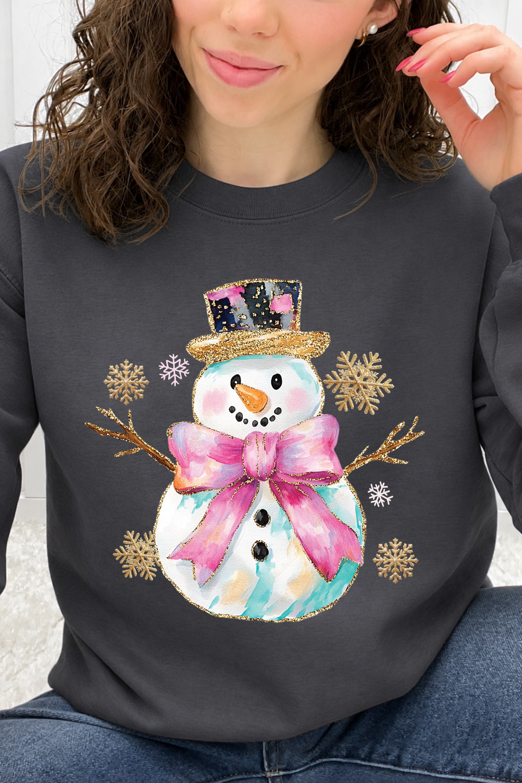 Pretty in Pink Snowman Graphic Collection