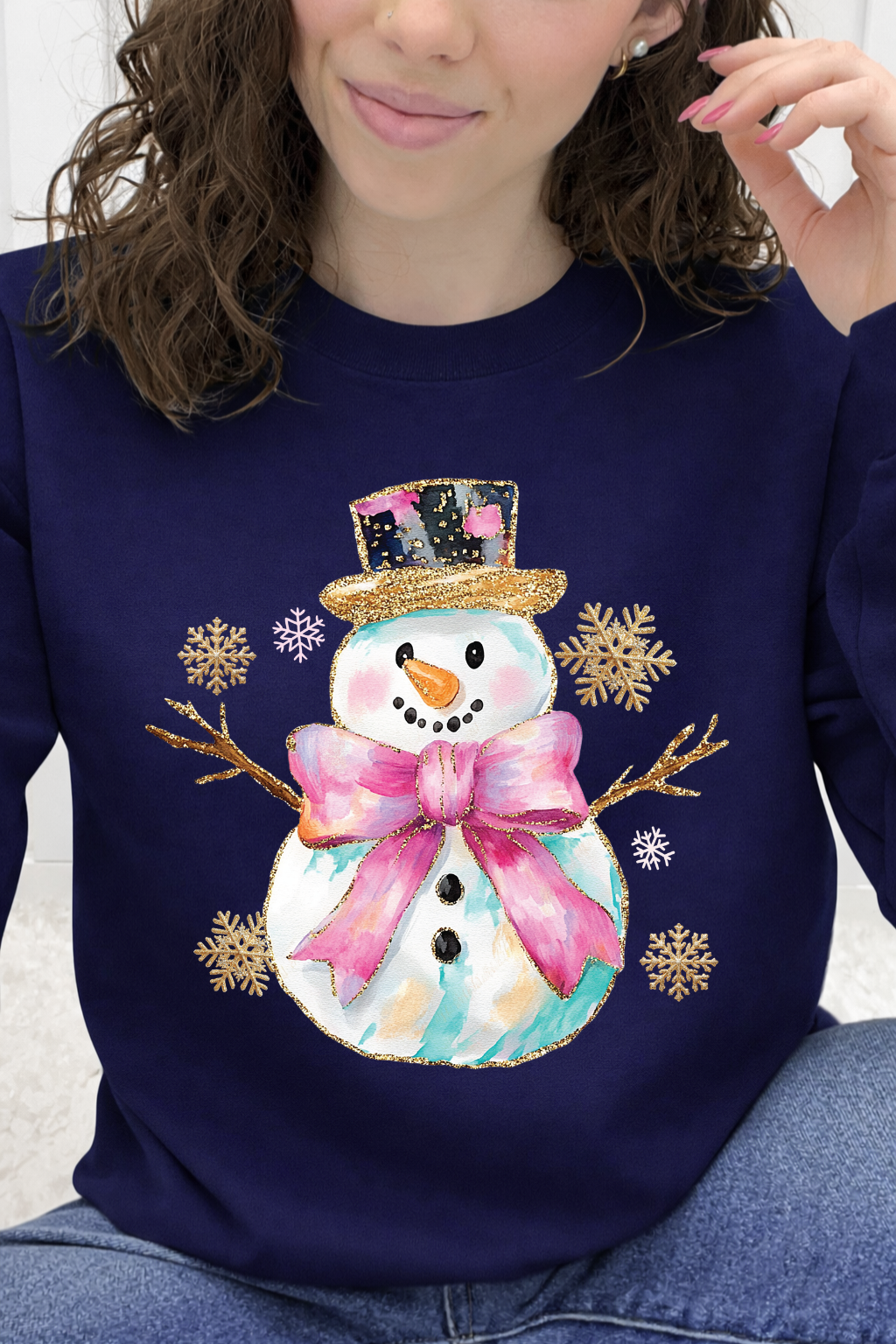 Pretty in Pink Snowman Graphic Collection