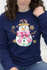 Pretty in Pink Snowman Graphic Collection