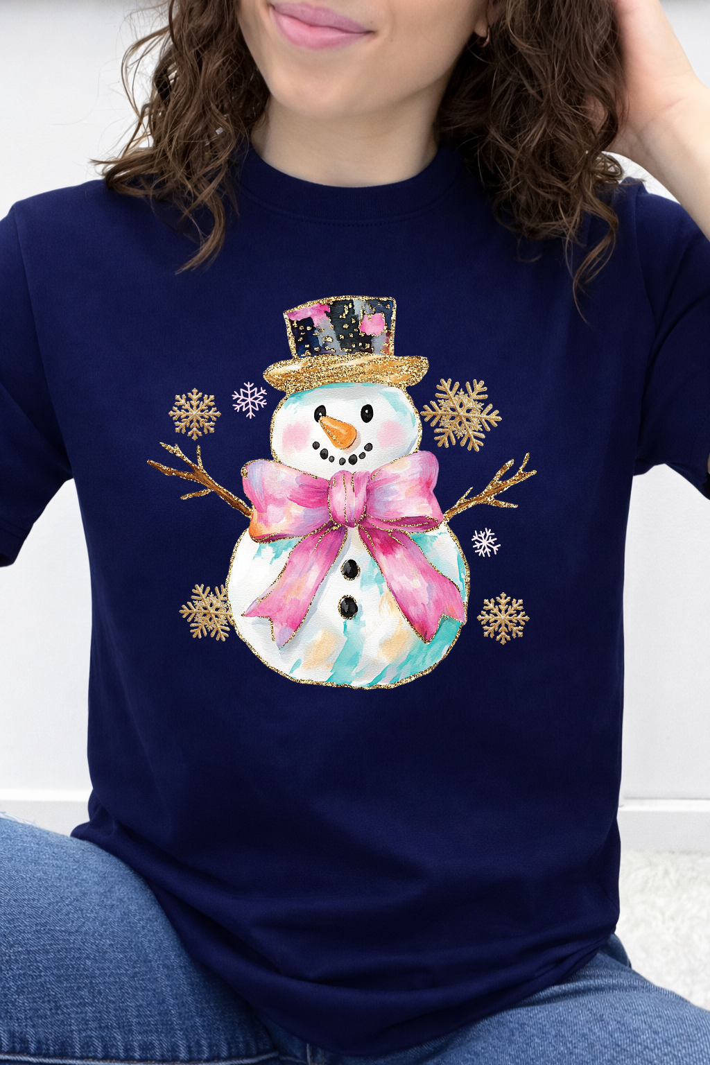 Pretty in Pink Snowman Graphic Collection