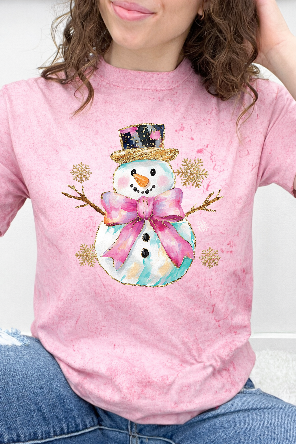 Pretty in Pink Snowman Graphic Collection