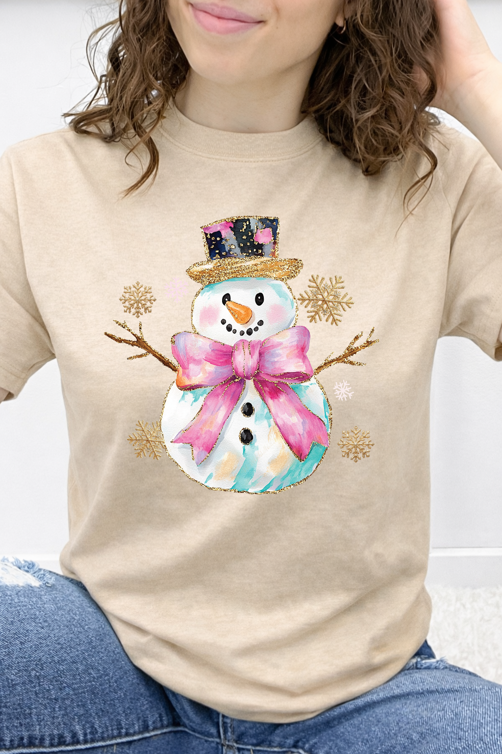 Pretty in Pink Snowman Graphic Collection