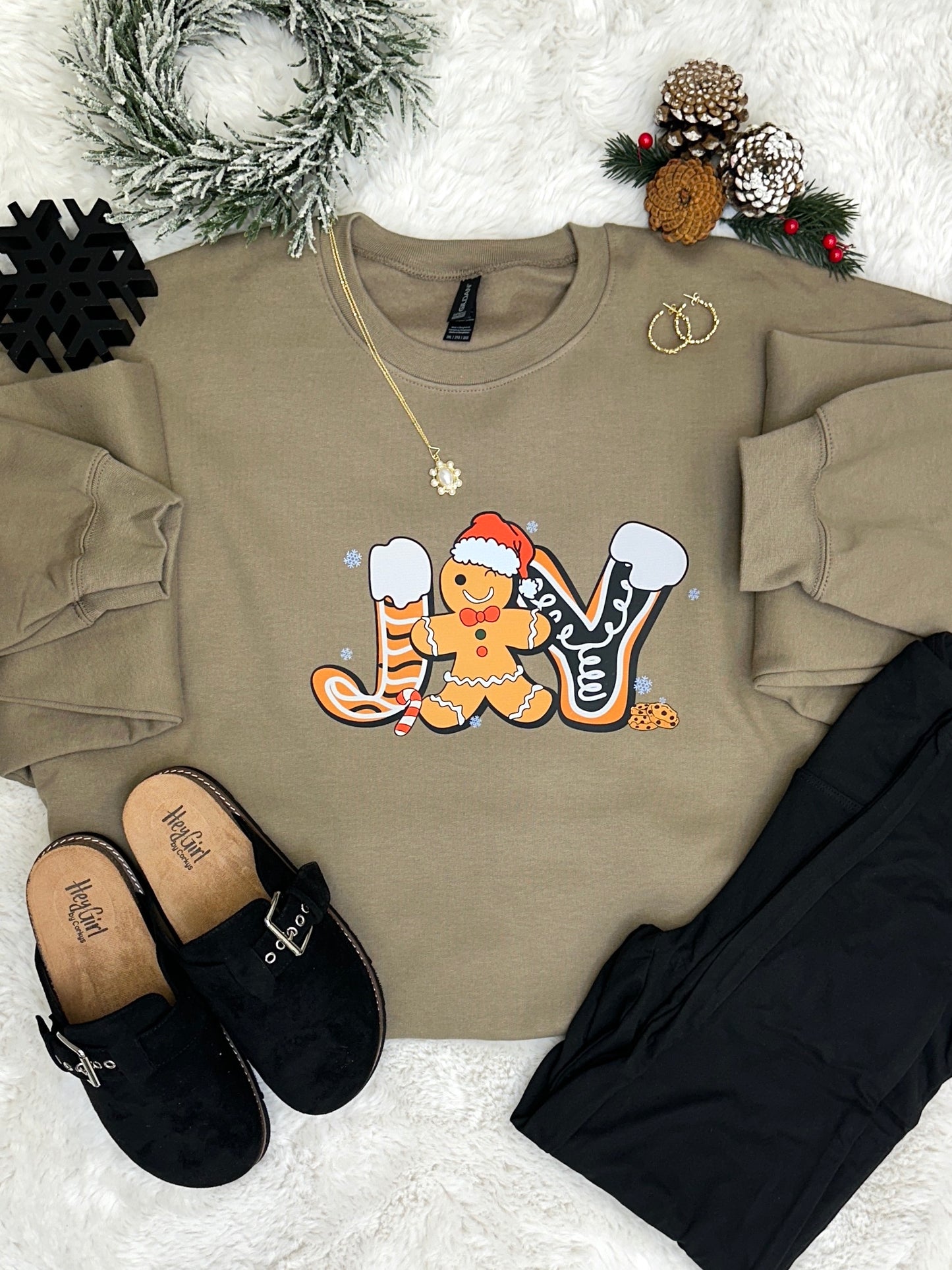 Gingerbread JOY Graphic Sweatshirt