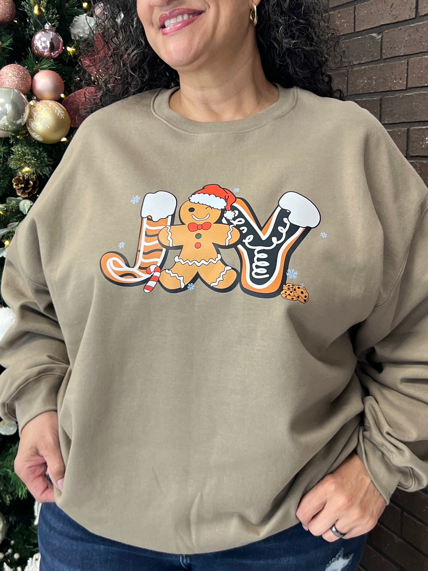 Gingerbread JOY Graphic Sweatshirt