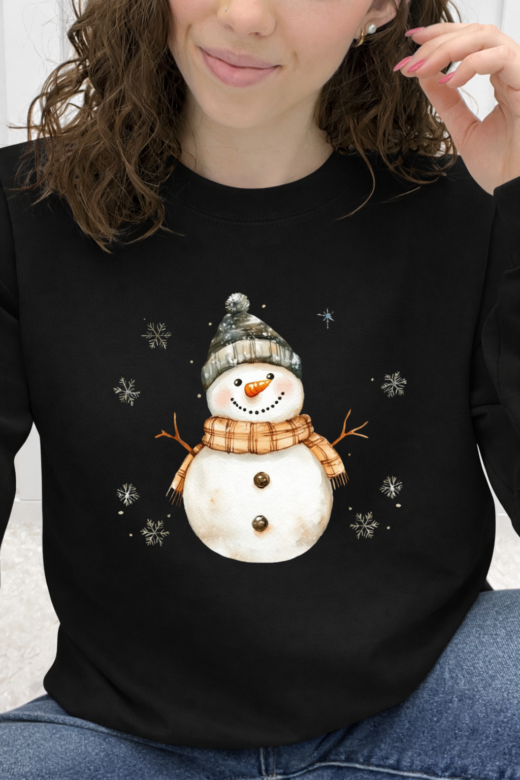Cozy Watercolor Snowman Graphic Collection