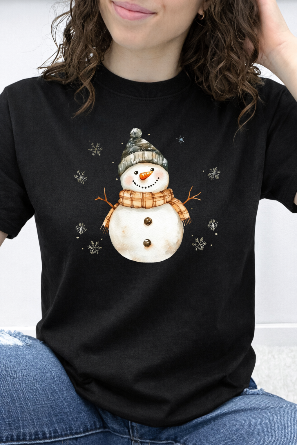 Cozy Watercolor Snowman Graphic Collection