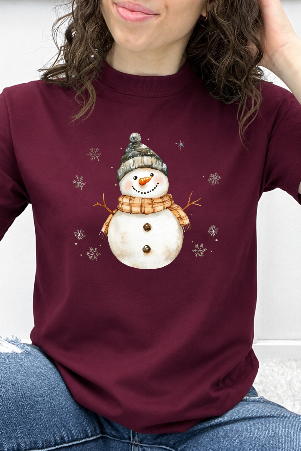 Cozy Watercolor Snowman Graphic Collection