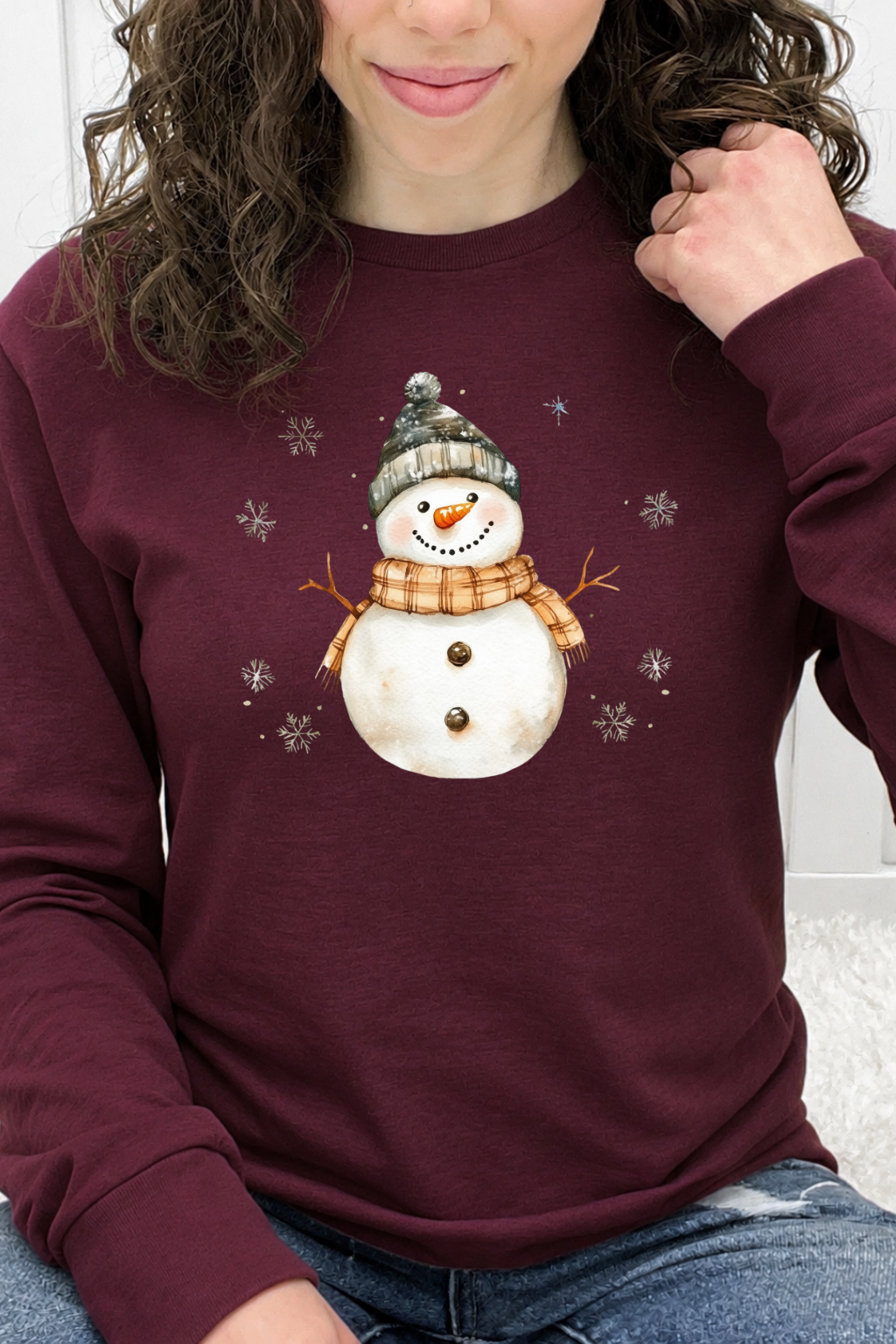 Cozy Watercolor Snowman Graphic Collection