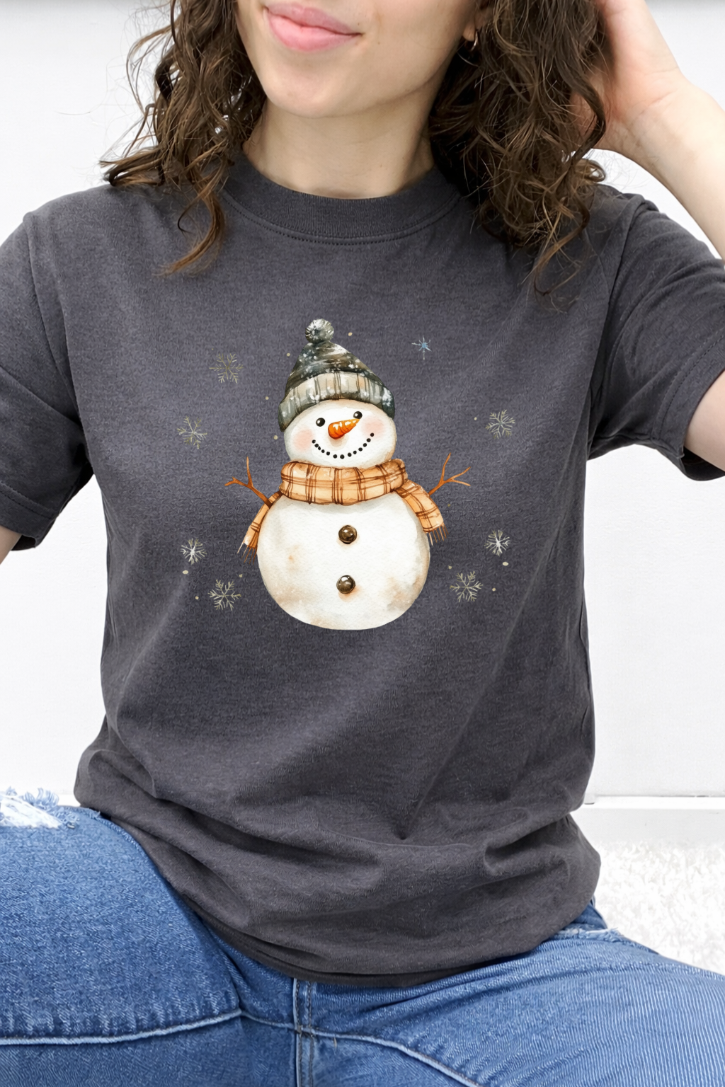 Cozy Watercolor Snowman Graphic Collection