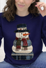 Denim Patchwork Snowman Graphic Collection