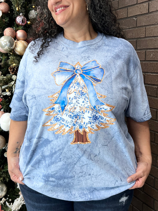Blue Belle Christmas Graphic Tee