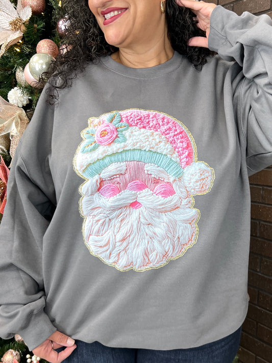 The Stitched Santa Graphic Sweatshirt