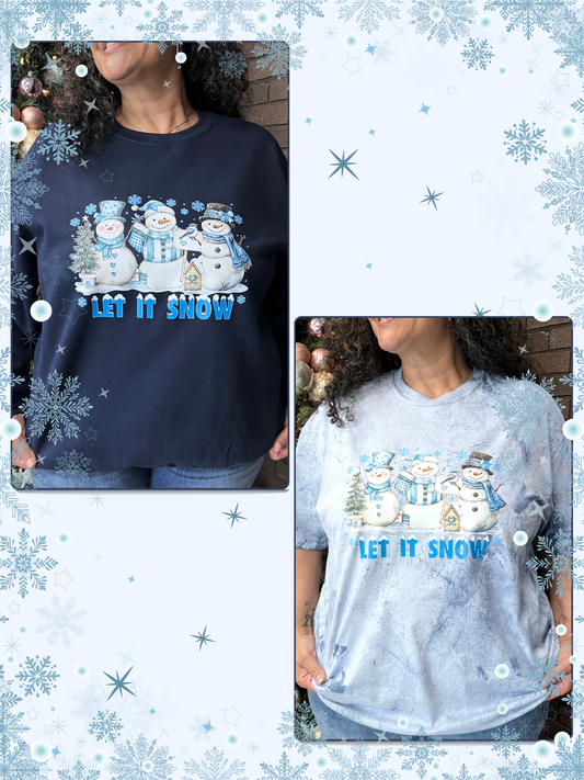 Let It Snow Frosty Friends Graphic Shirt